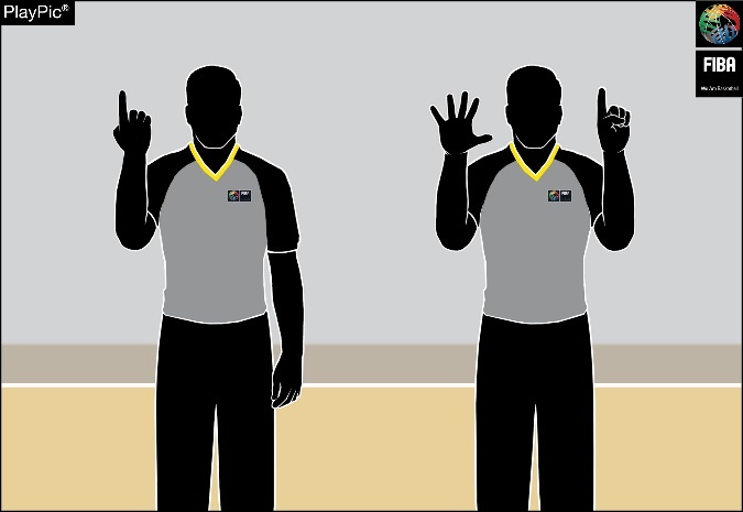 No. 16 — First reverse hand shows number 1 for the decade digit ‒ then open hands show number 6 for the units’ digit
