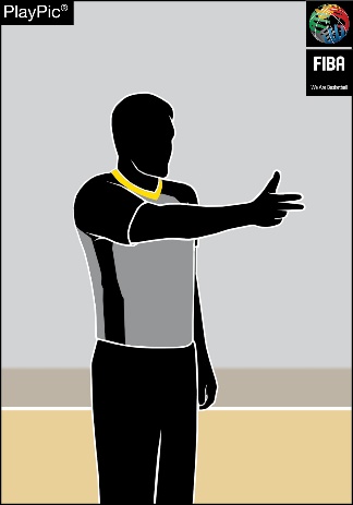 3 FREE THROWS — 3 fingers horizontal